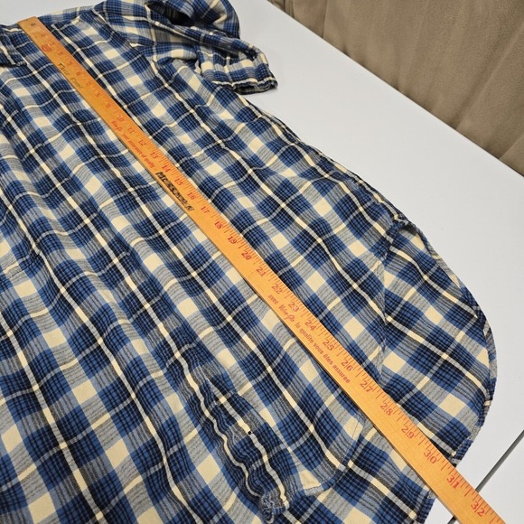 Denim & Supply Shirt Womens Large Blue Plaid Button Up Long Sleeve Casual Fall - Picture 11 of 12